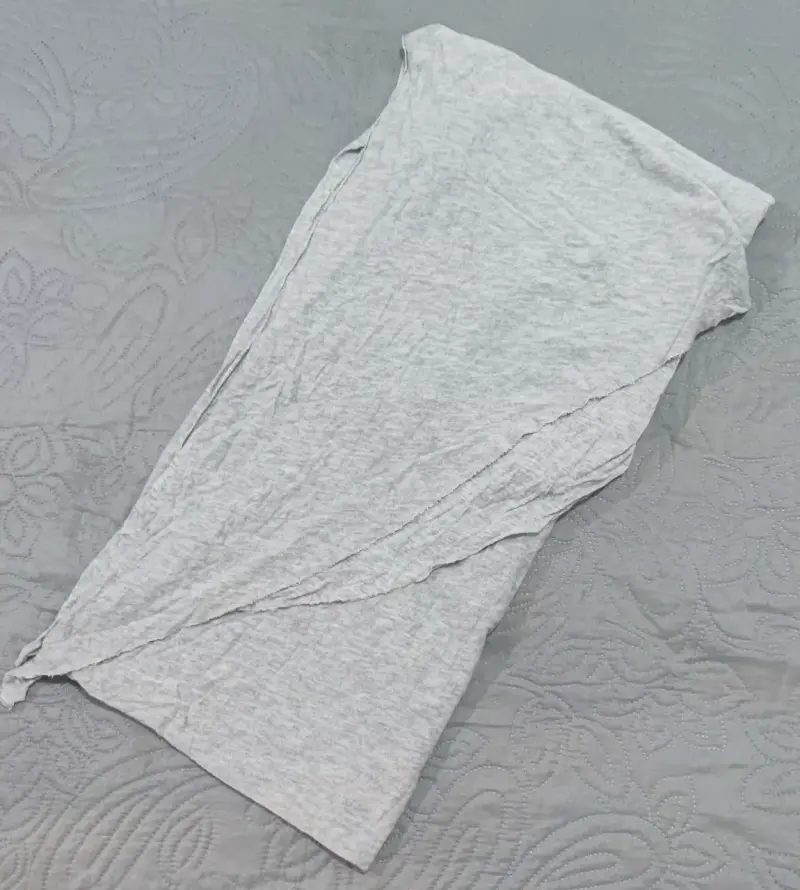 Fular gris elasticado
