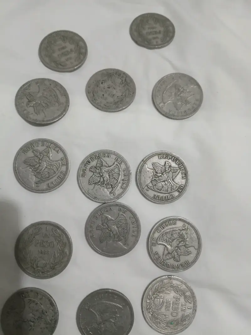 Colección de monedas antiguas chilenas - 1