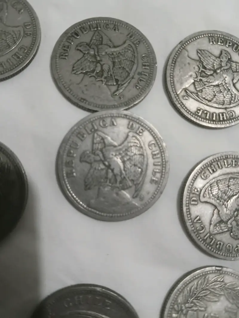 Colección de monedas antiguas chilenas - 2