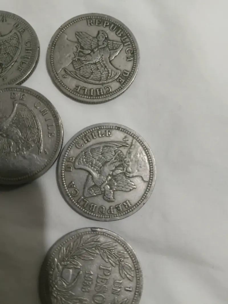 Colección de monedas antiguas chilenas - 3