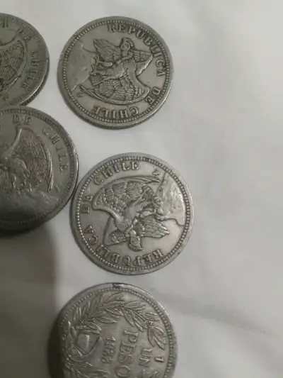 Colección de monedas antiguas chilenas - miniatura 3
