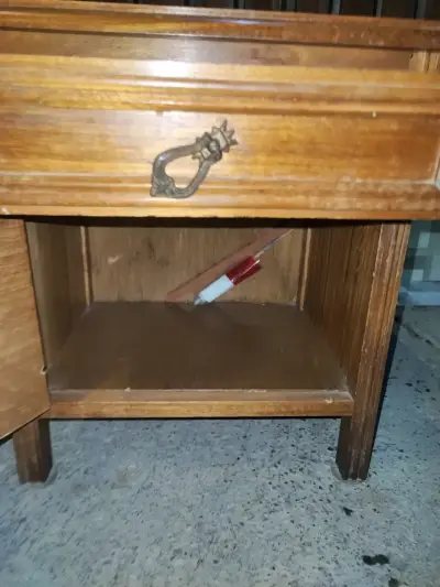 Velador de madera vintage - miniatura 2