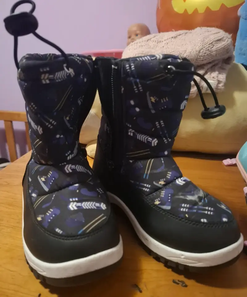 Botas de nieve infantiles negras