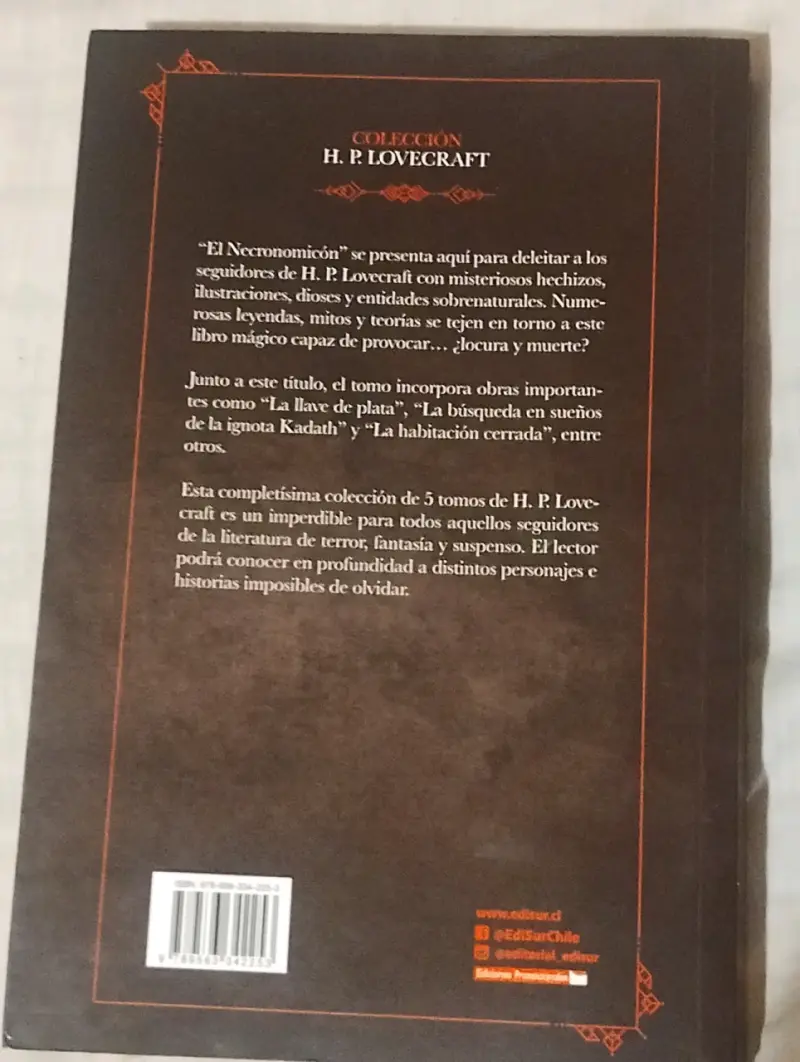 Libro El Necronomicón HP Lovecraft - 2