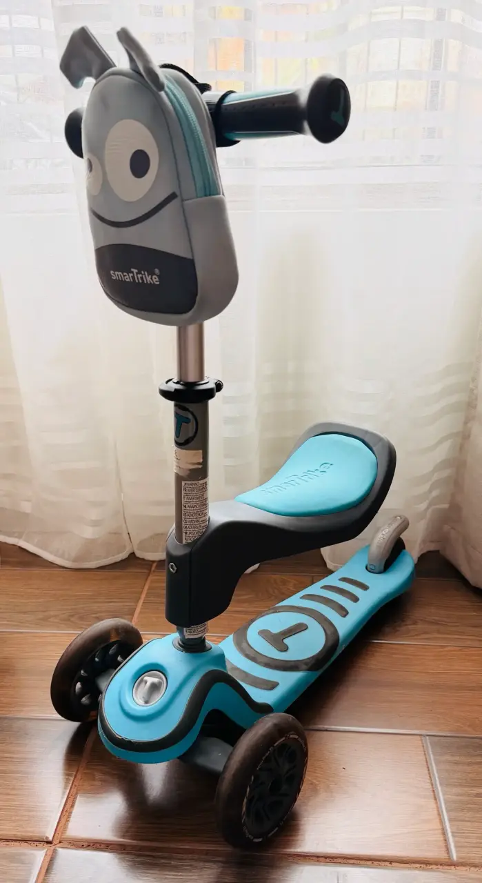 Scooter  infantil 3 en 1  con casco - 2