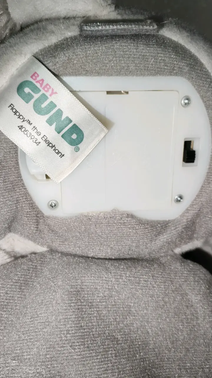 Peluche de elefante gris, musical y mueve las orej - 5