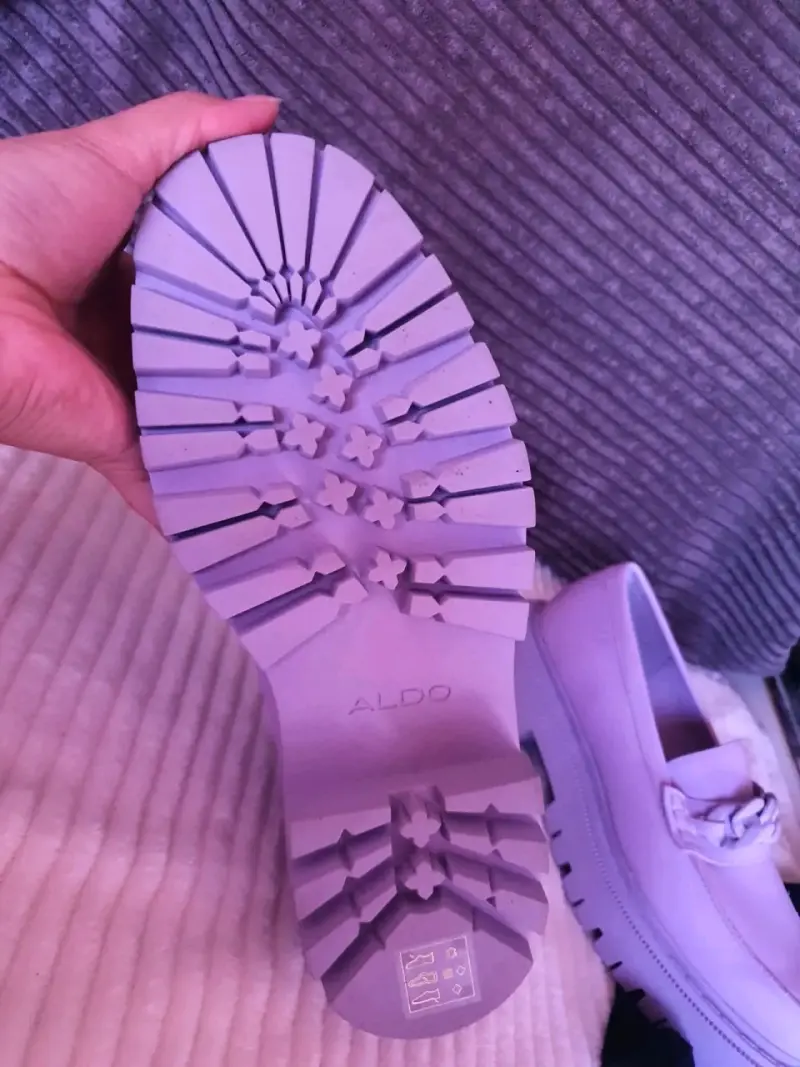 Mocasines lila de plataforma - 3