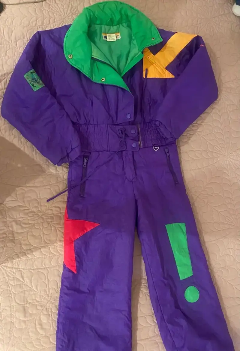 Traje de esquí  morado
