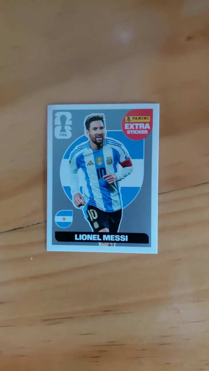 Lámina Panini Extra Messi