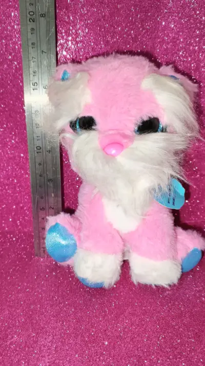 Peluchito rosa y blanco, emite sonidos - miniatura 4