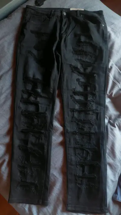 Jeans negros estilo AE - miniatura 1