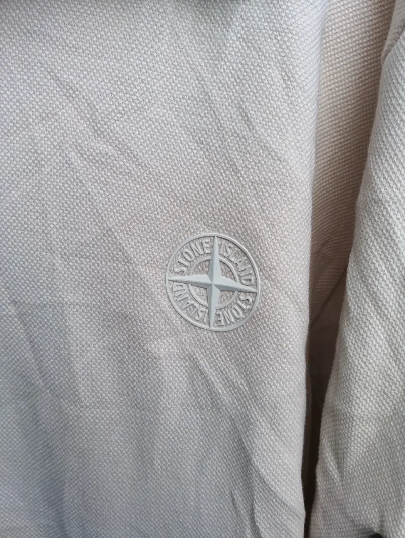 Polerón stone island  beige con capucha - 3