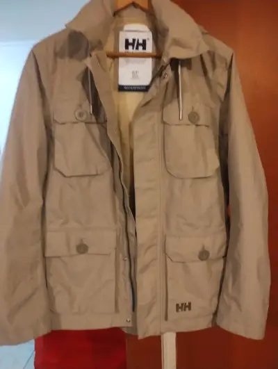 Parka impermeable beige Helly Hansen - miniatura 3