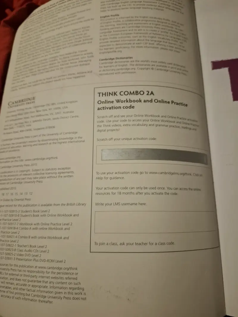 Libro Think Combo 2A Cambridge - 2