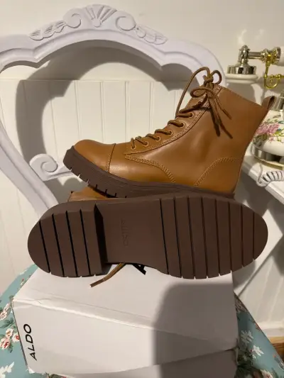 Botines de cuero Aldo marrón - miniatura 1