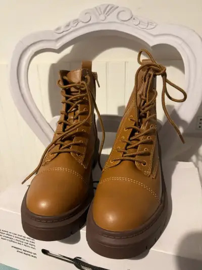 Botines de cuero Aldo marrón - miniatura 2