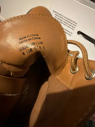 Botines de cuero Aldo marrón - miniatura 4