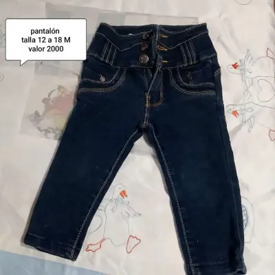 Pantalón infantil bordado azul - miniatura 2