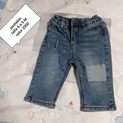 Pantalón infantil bordado azul - miniatura 3