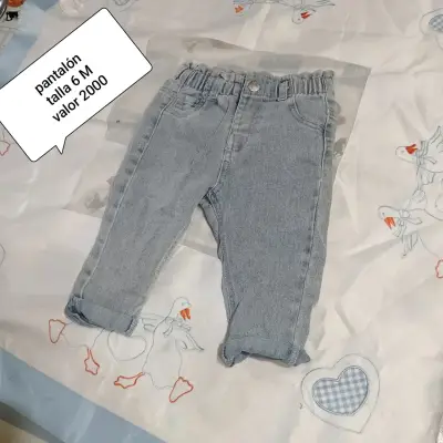 Pantalón infantil bordado azul - miniatura 4