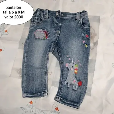 Pantalón infantil bordado azul - miniatura 5