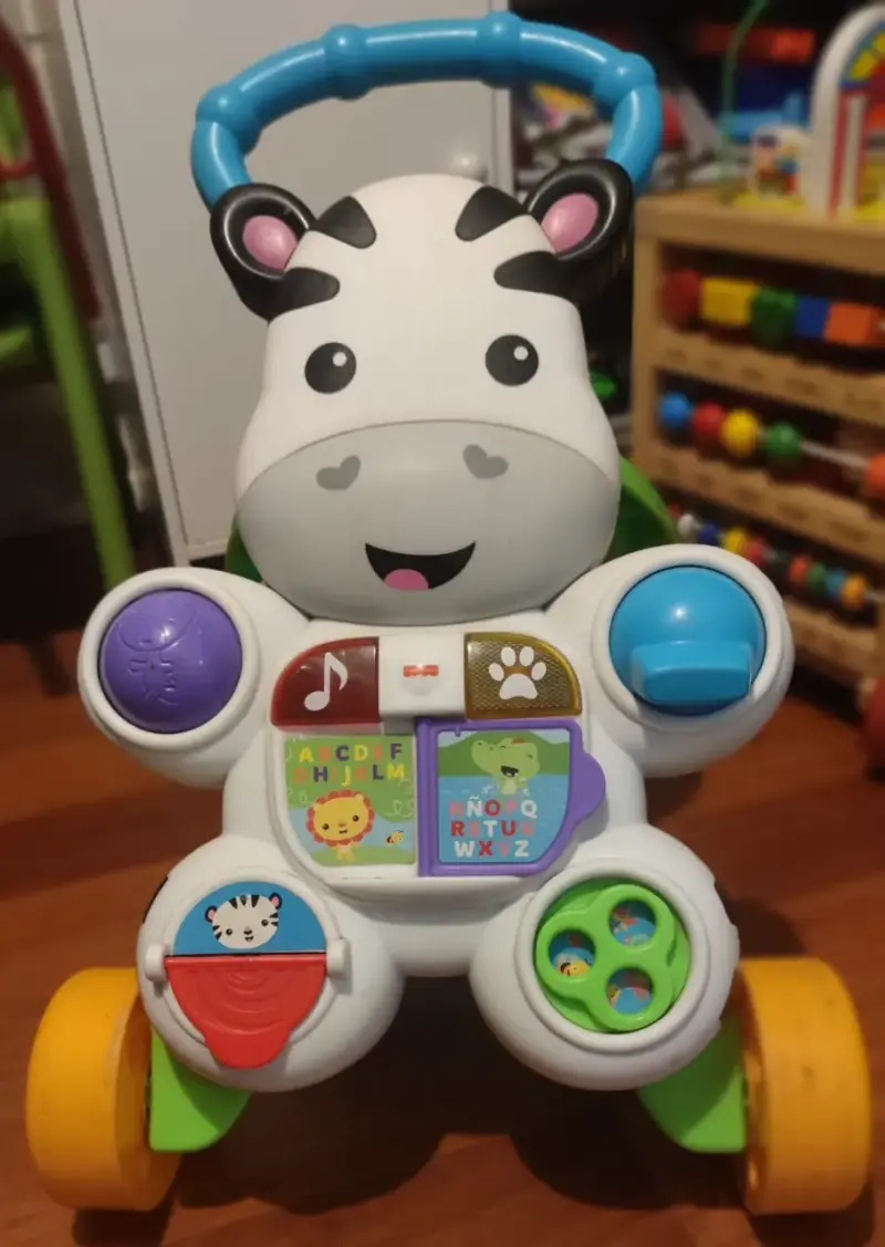 Andador cebra musical infantil
