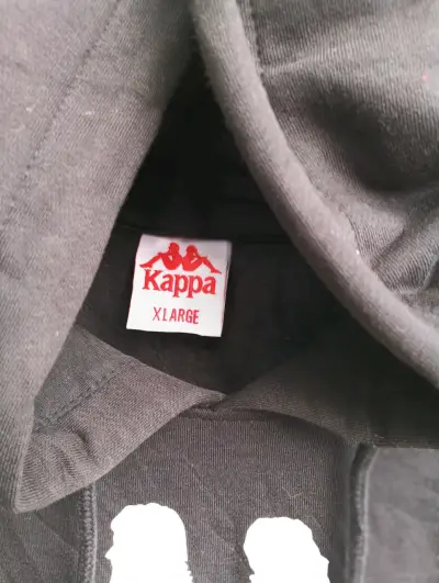 Polerón Kappa negro con capucha - miniatura 3