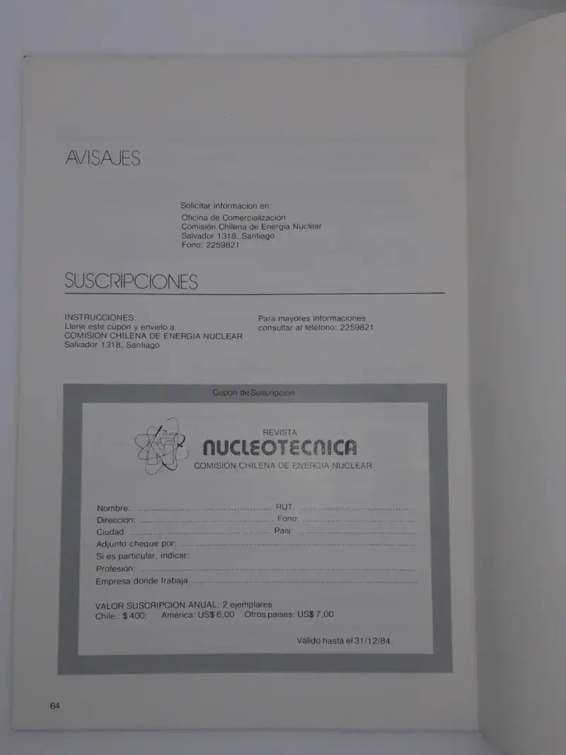 Revista Nucleotecnica varias ediciones - 6