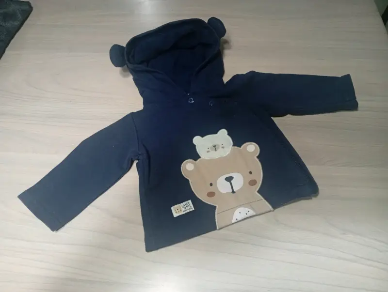 Polerón infantil azul con osos