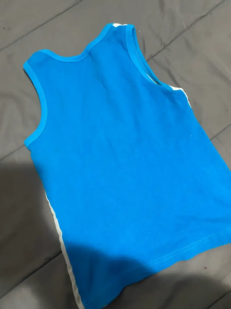 Polera sin mangas Adidas azul - 2