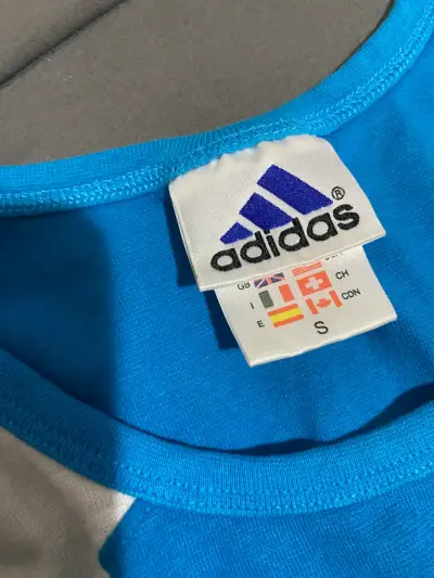 Polera sin mangas Adidas azul - miniatura 3