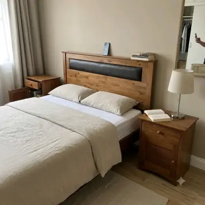 Juego de Dormitorio Rosen (Respaldo + 2 Veladores) - miniatura 1