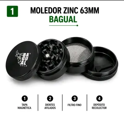 Moledor de Zinc 63mm Bagual - miniatura 1