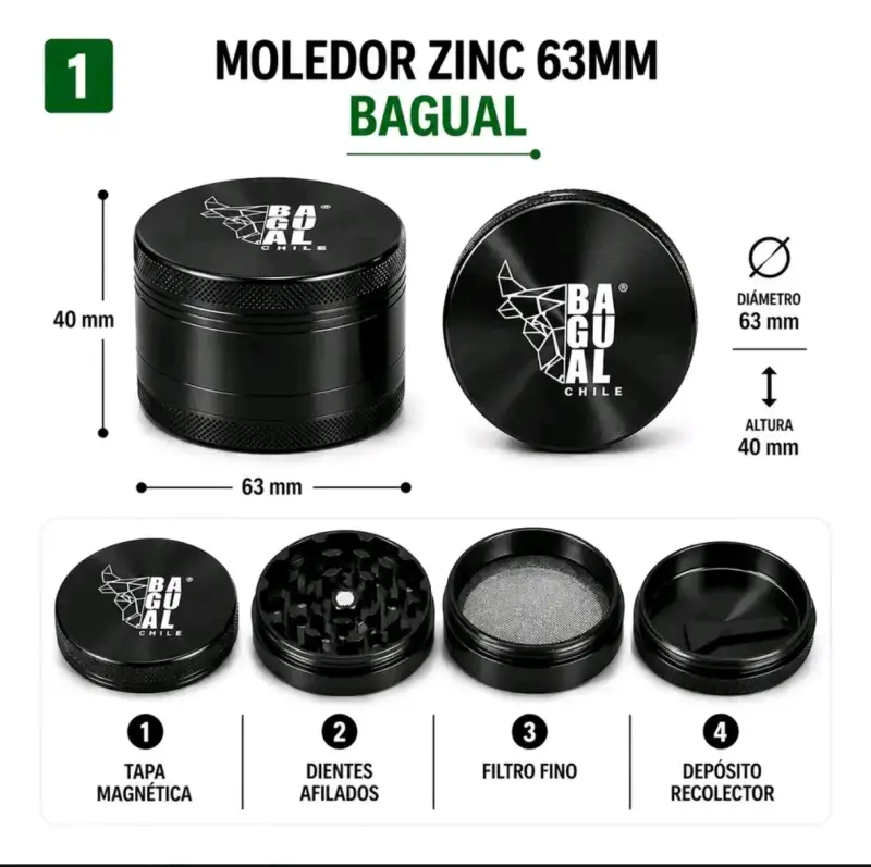 Moledor de Zinc 63mm Bagual - 2