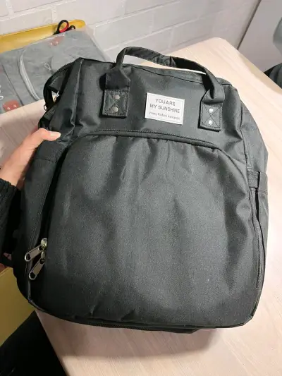 Mochila negra "You Are My Sunshine" - miniatura 1