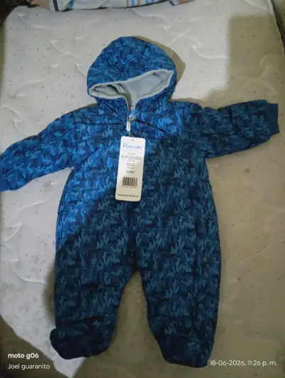 Buzo azul para bebé 3-6 meses - miniatura 1