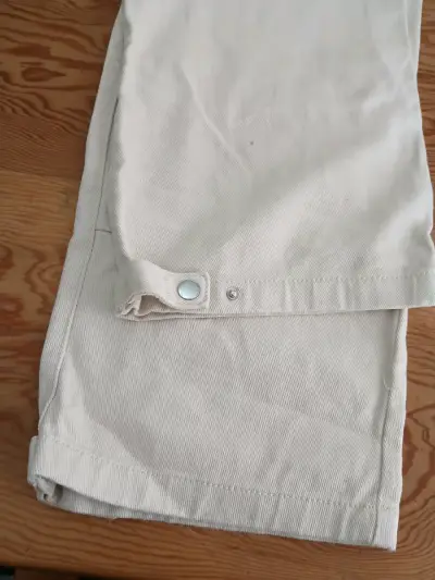 Pantalones cargo color crema 46 - miniatura 3