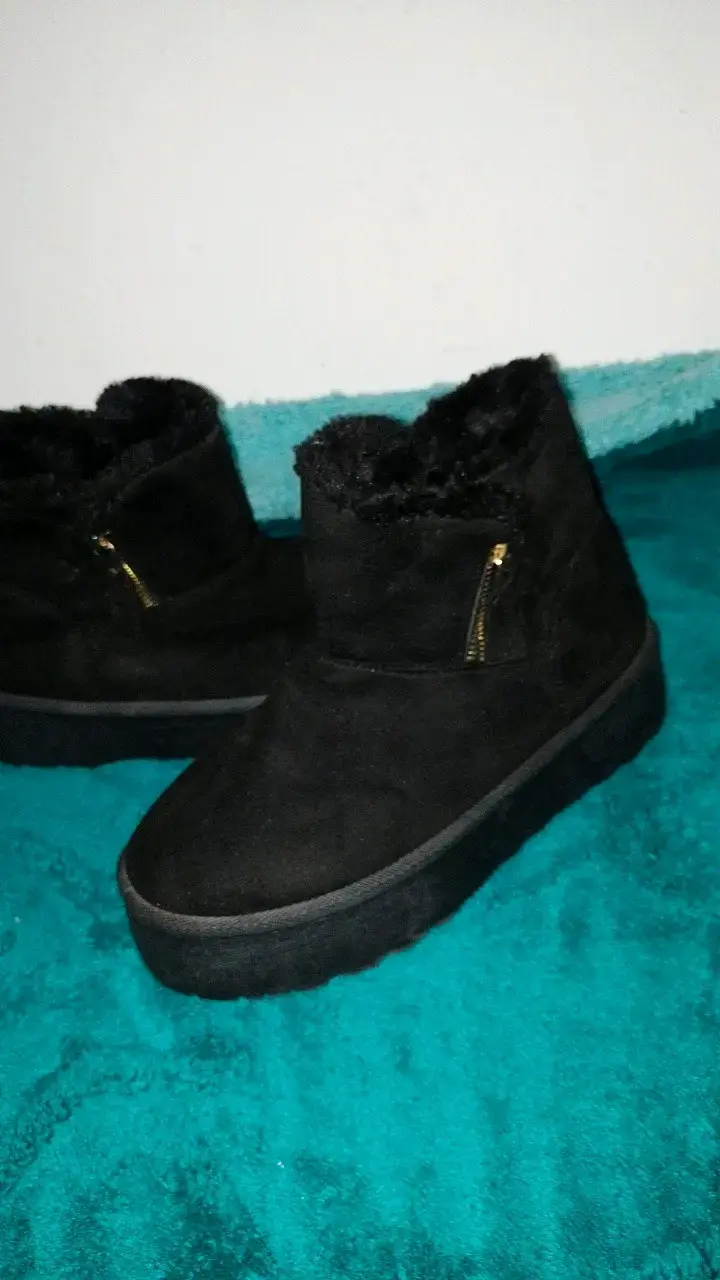 Botines negros con chiporro talla 40 - 2