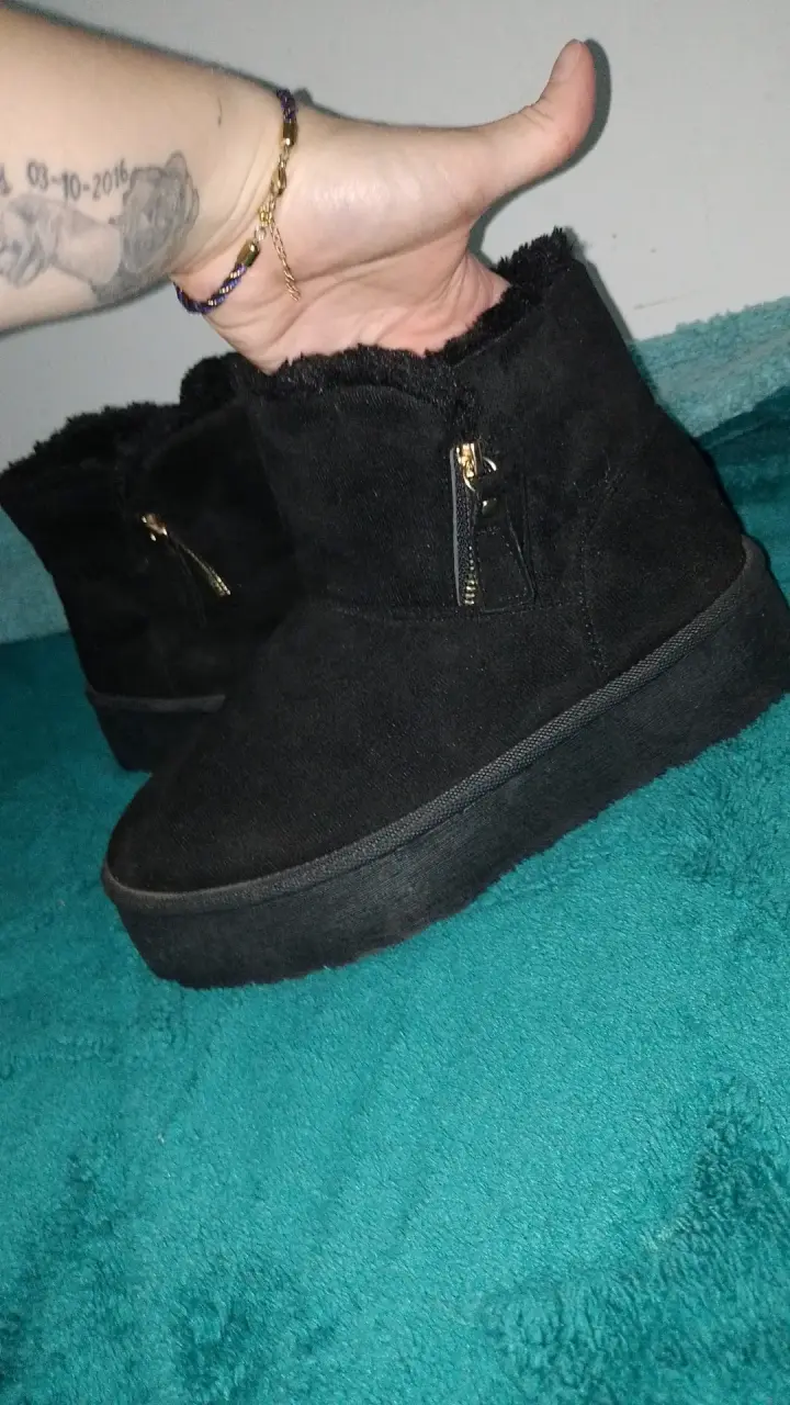 Botines negros con chiporro talla 40 - 3