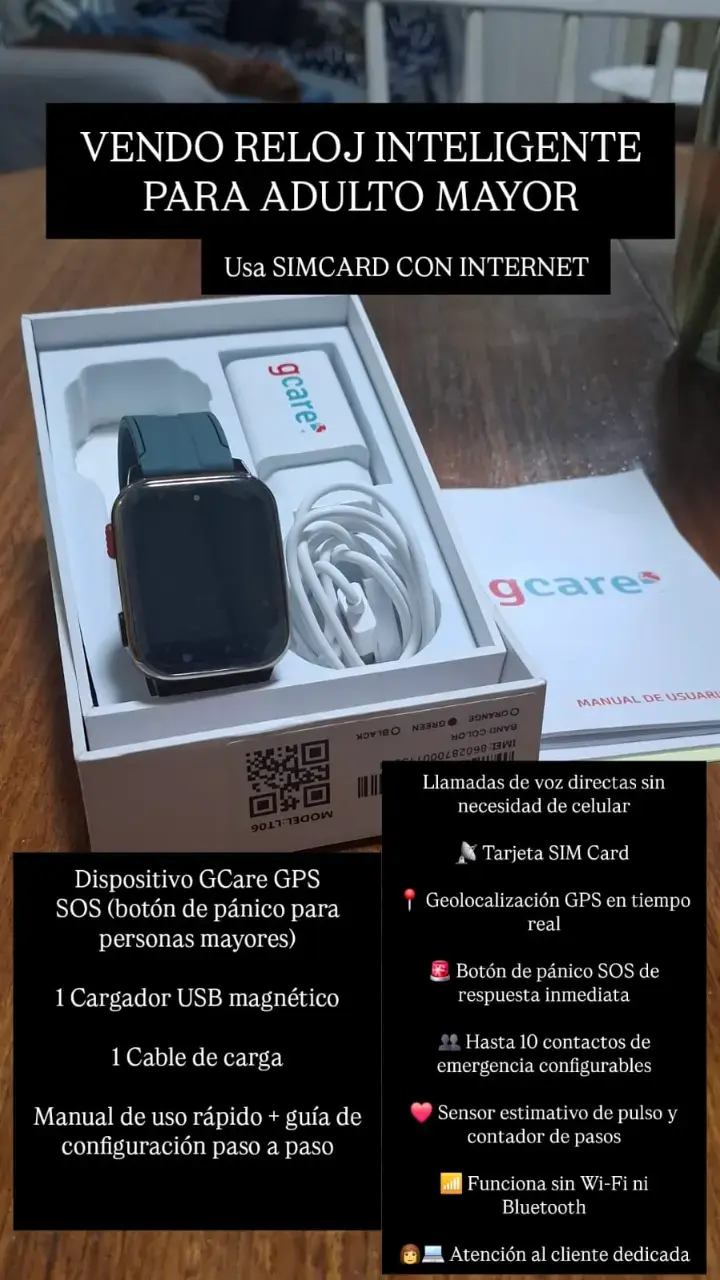 Reloj inteligente para adulto mayor - 1