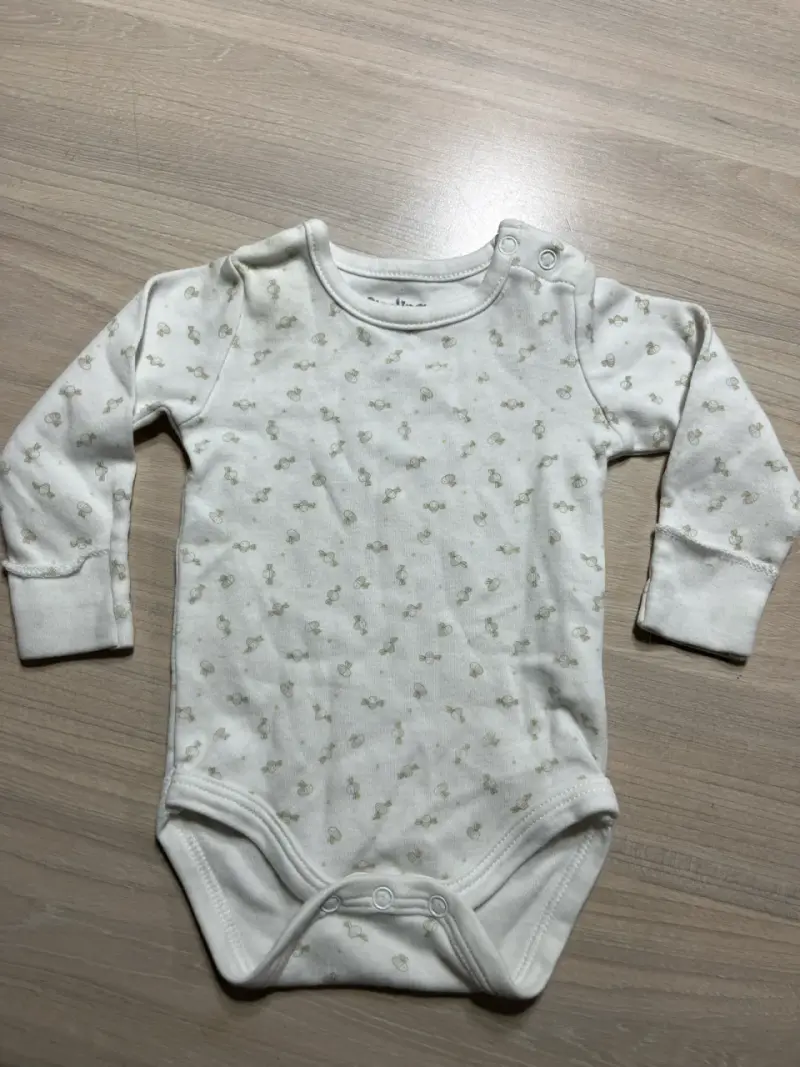 Body bebé estampado blanco
