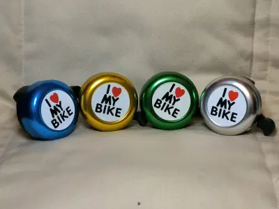 Timbres bicicleta colores surtidos en aleación - miniatura 1