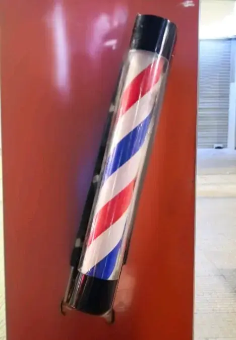 Señal de barbería clásica