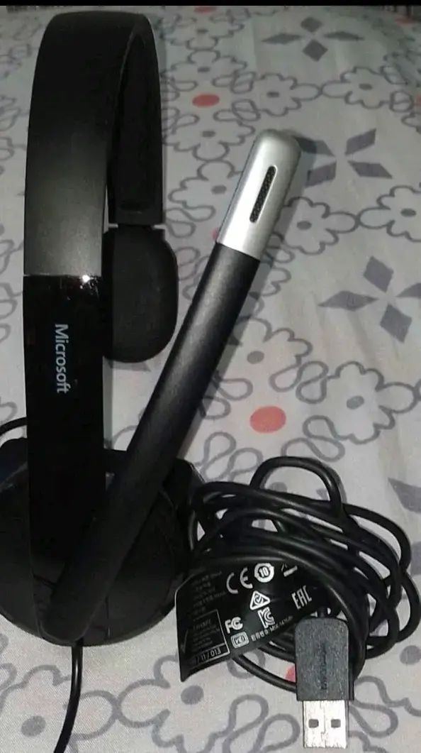 Auriculares USB Microsoft negros - 1