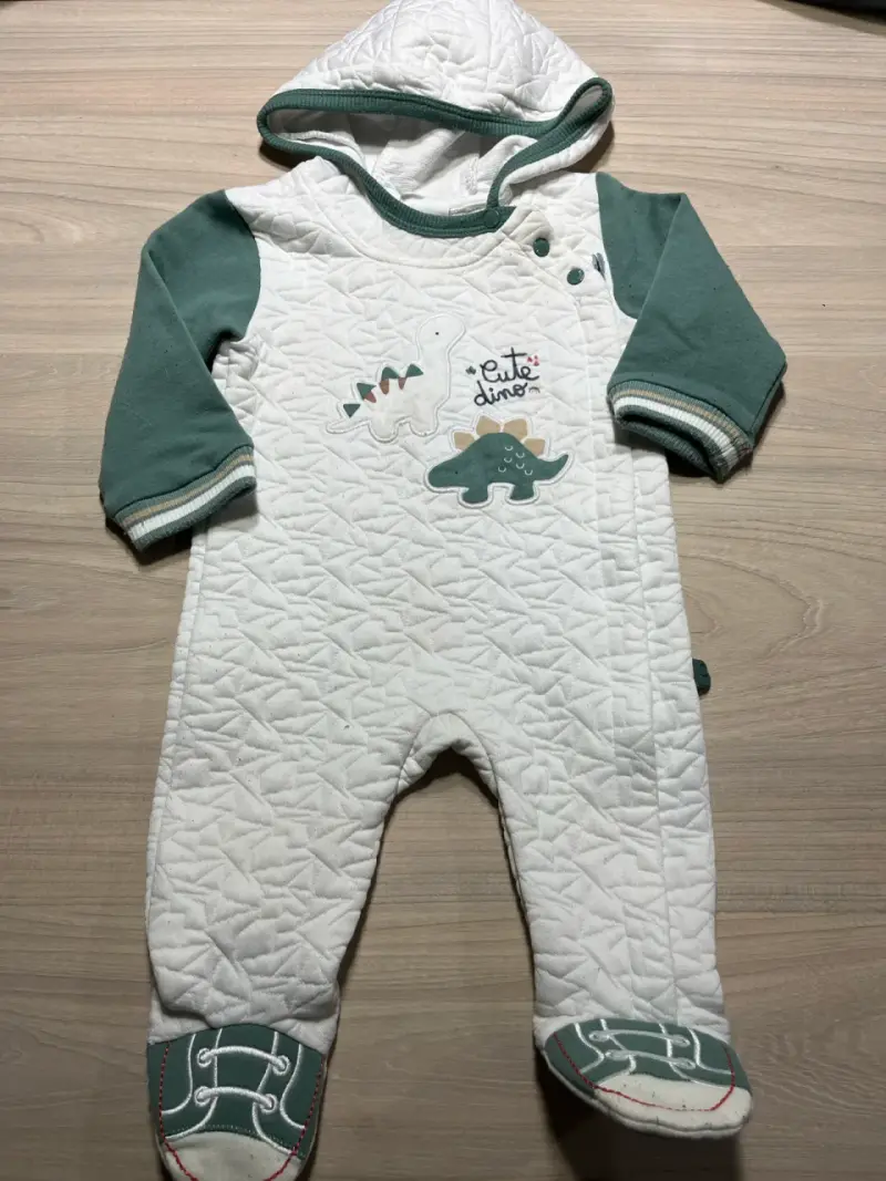 Enterito de bebé con dinosaurios