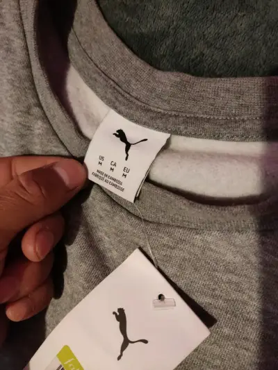 Polerón gris Puma con etiqueta - miniatura 6