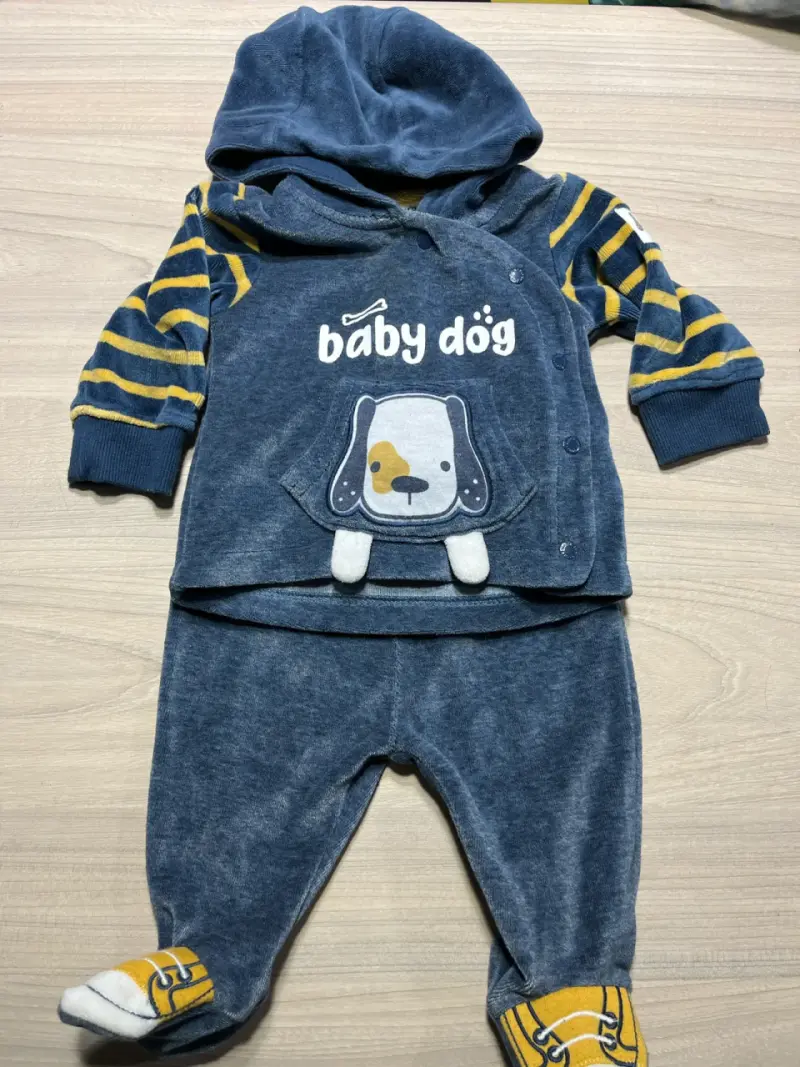 Conjunto bebé azul black and blue