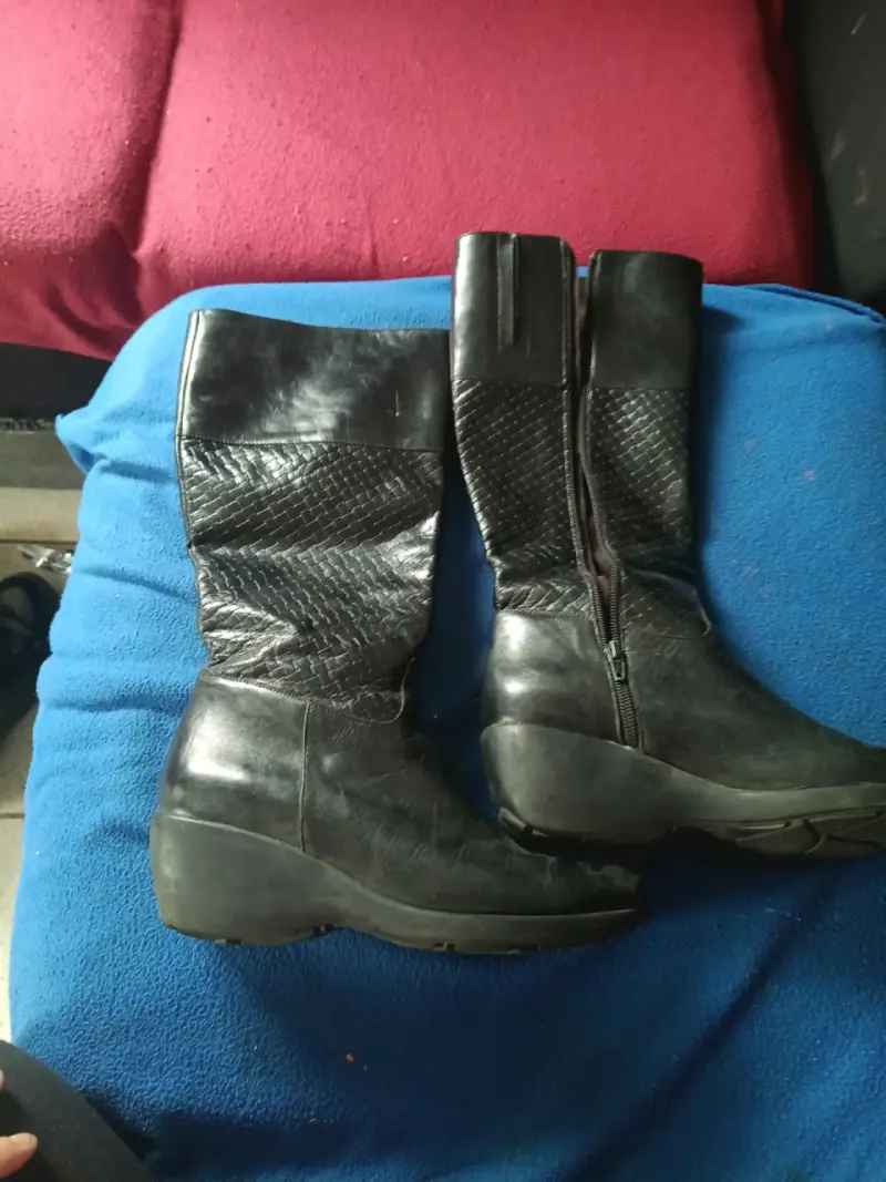 Botas negras con plataforma