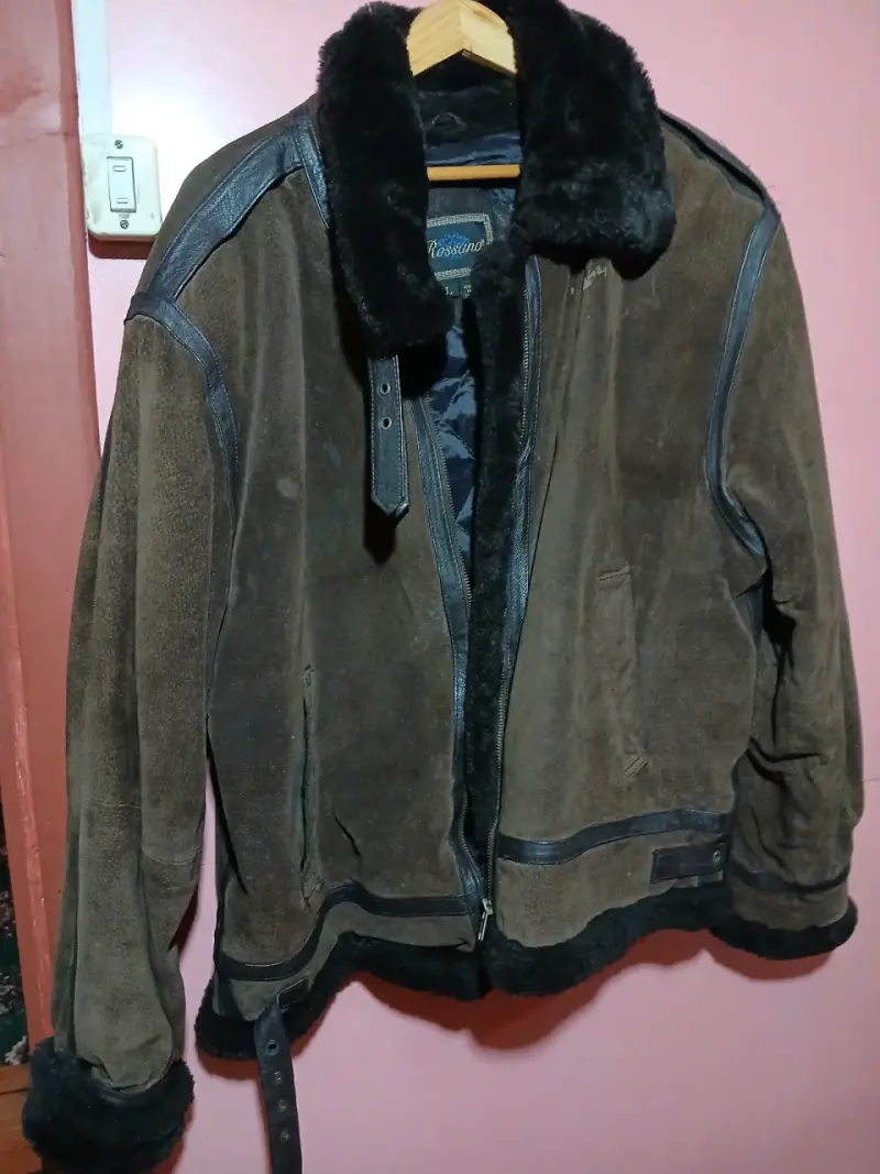 Chaqueta de cuero marrón - 3