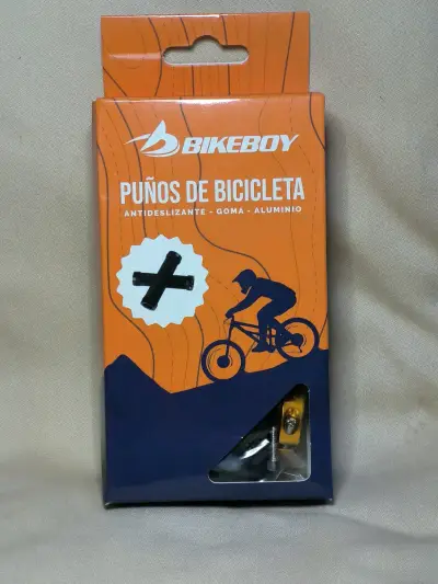 Puños de bicicleta antideslizantes doble apernados - miniatura 1